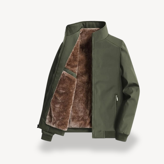 Men’s Jacket with Inner Lining – Simple Zip Front