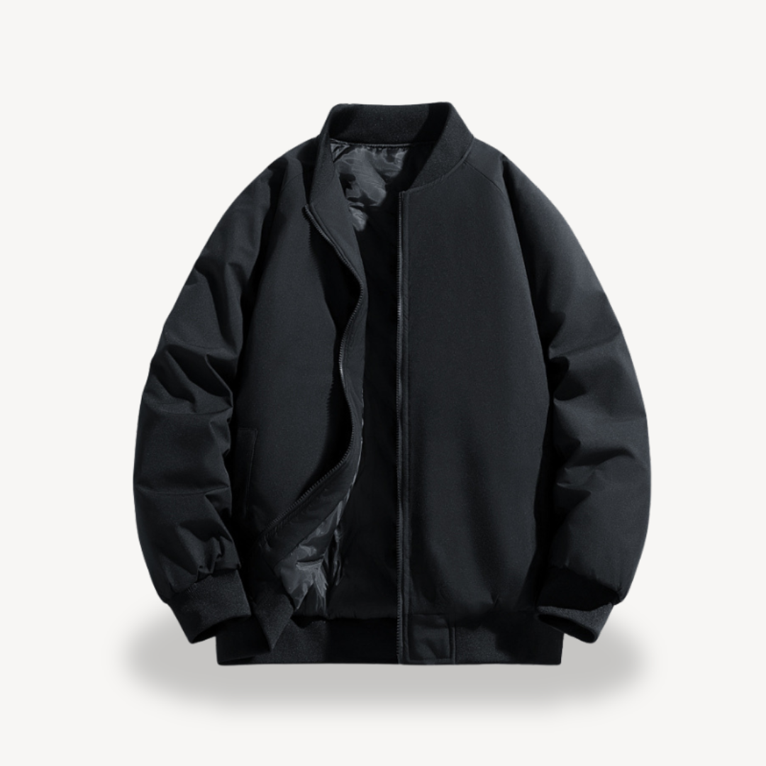 Men’s Zip Bomber Jacket – Clean, Traditional Aesthetic
