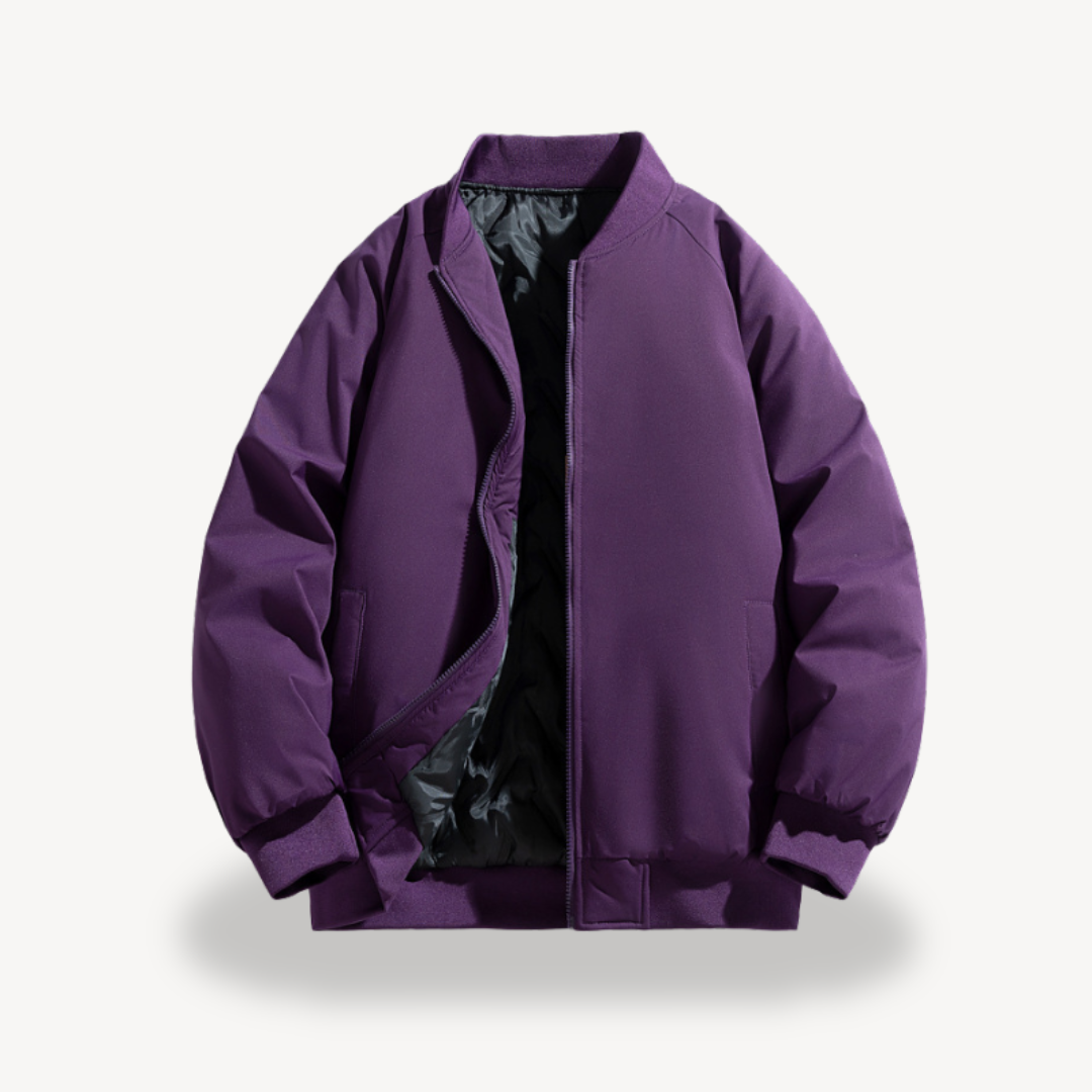 Men’s Zip Bomber Jacket – Clean, Traditional Aesthetic