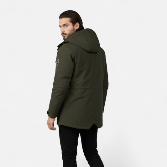 Men’s Hooded Jacket – Straightforward Zip Design
